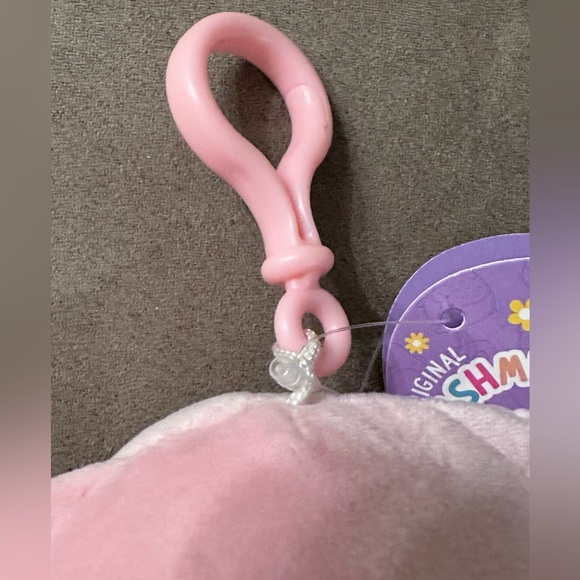 Kellytoy Bop the Carrot Bunny Squishmallow Clip-on Backpack Stuffed Plush Toy - Picture 10 of 13